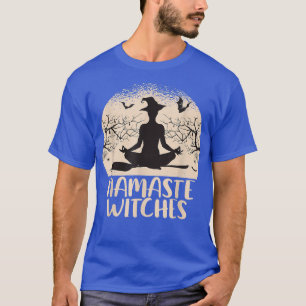 Camiseta Namaste Wits Yoga dice meme de bruja 