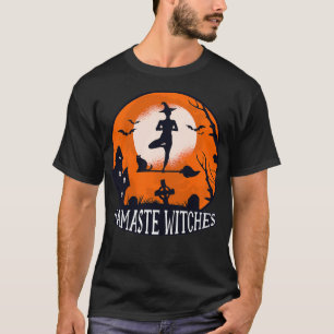 Camiseta Namaste Witts Funny Yoga Halloween para las mujere