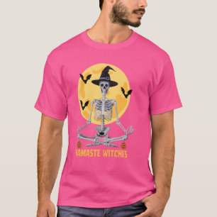 Camiseta Namaste Witts Halloween Yoga Pose Skeleton Medit