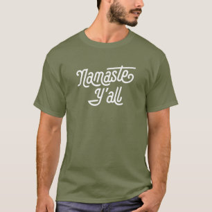 Camiseta Namaste Y'all La tipografía divertida del sur del 
