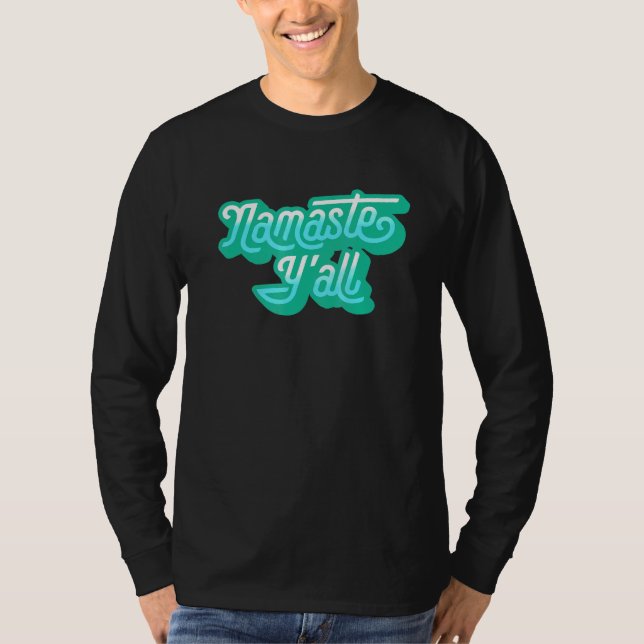Camiseta Namaste Yall Typography Southern Yoga Ochenta 5 (Anverso)