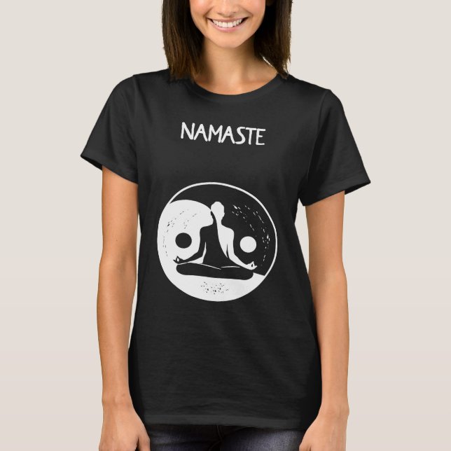 Camiseta Namaste Yin Yang Meditation (Anverso)