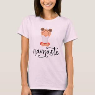 Camiseta Namaste Yoga Woman Spiritual Meditation Cute