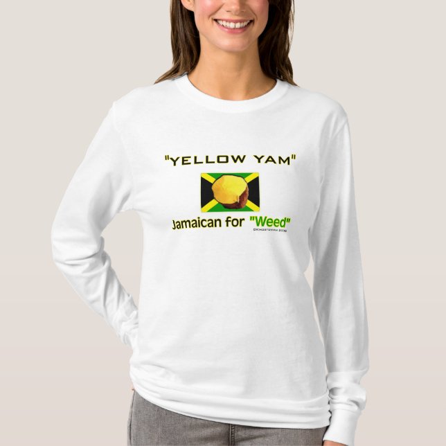 Camiseta Ñame amarillo: Comida de la gente más rápida del (Anverso)
