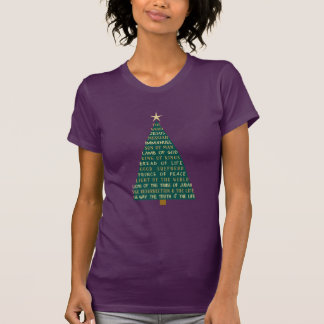 Camiseta Names of Jesus Christmas Tree