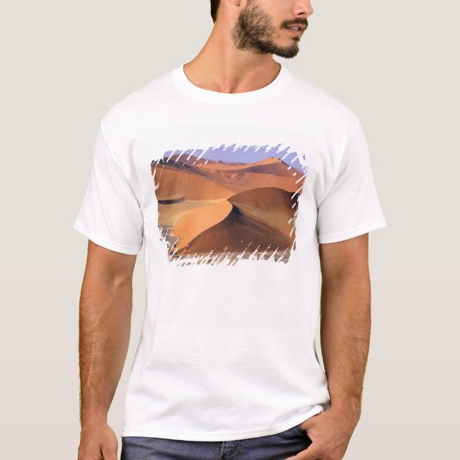Camiseta Namibia: Dunas de Sossuvlei, Escénico aéreo. (Anverso)