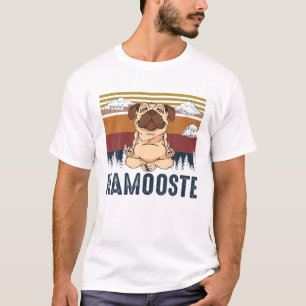 Camiseta Namooste Pug Yoga Vintage Gym Perro Lover