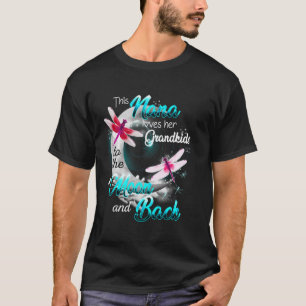 Camiseta Nana ama a sus nietos mujeres de la Luna de Dragón