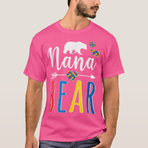 Camiseta Nana Bear Autism Awareness Shirt Love Support Wome