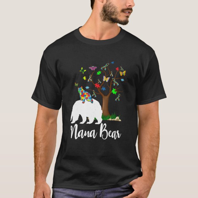 Camiseta Nana Bear Autismo Conciencia Amor Apoyo A La Camis (Anverso)