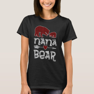 Camiseta Nana Bear Búfalo Red Plaid Navidades Pajama