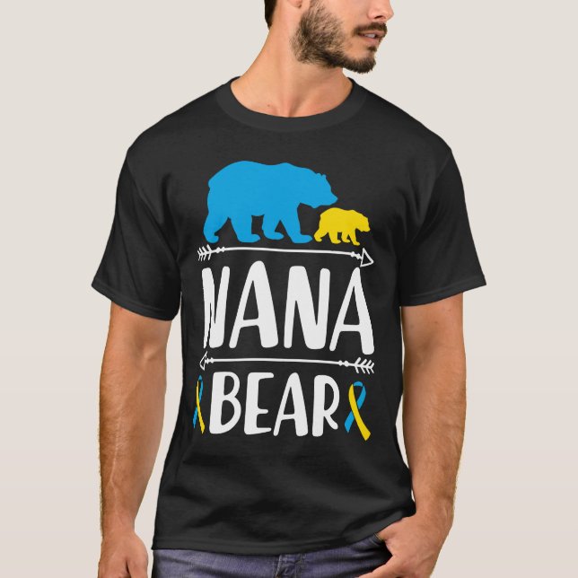 Camiseta Nana Bear Down Syndrome Awareness Proud Abuela Wo (Anverso)