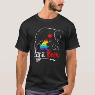 Camiseta Nana Bear Orgullosa Mamá Abuela Ally Lgbtq Rainbow