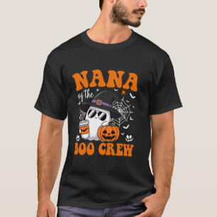 Camiseta Nana Boo Crew Groovy Ghost Matching Family Hallowe