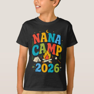 Camiseta Nana campamento 2026 abuela retro familia de campi