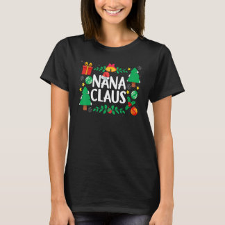 Camiseta Nana Claus  Christmas Tree Ornaments Matching Fami