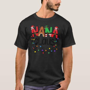 Camiseta Nana Claus Navidades Familia Matando Xmas Luz Tr