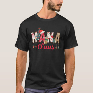 Camiseta Nana Claus Navidades Familia Matando Xmas Luz Tr