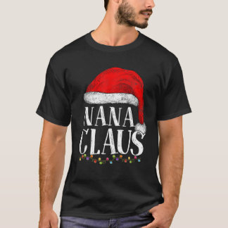 Camiseta Nana Claus Navidades Graciosa Pajamas Abuela Santa