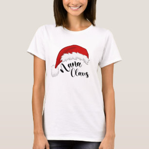 Camiseta Nana Claus Navidades Santa T-Shirt