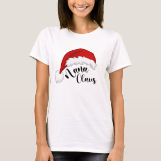 Camiseta Nana Claus Navidades Santa T-Shirt