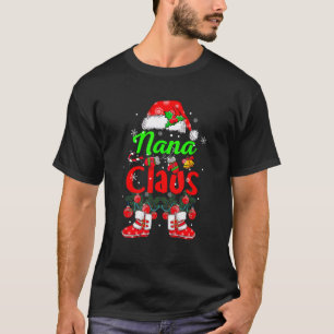 Camiseta Nana Claus Santa Claus Gorra zapatillas familia co