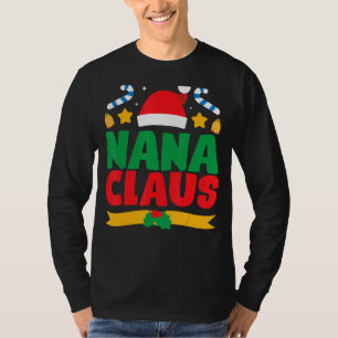 Camiseta Nana Claus Santa Matching Family Pajama Pj Christm