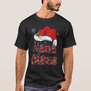 Camiseta Nana Claus Shirt Santa Hat Red Buffalo lo colocó a