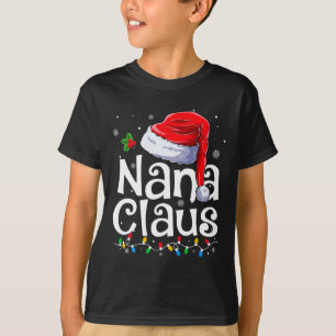 Camiseta Nana Claus Xmas Santa Mateo Navidades de la Famili