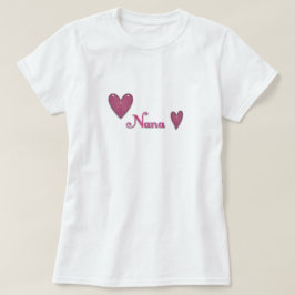 Camiseta Nana con corazones