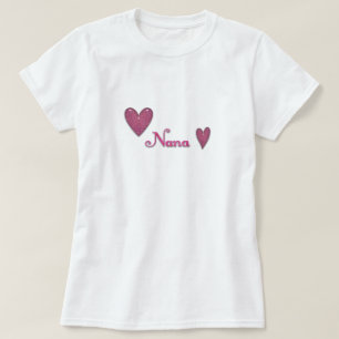 Camiseta Nana con corazones