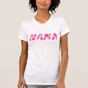 Camiseta Nana con corazones rosados calientes dentro del té