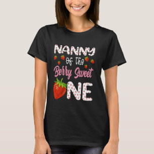 Camiseta Nana De Berry Sweet One Strawberry First Birt