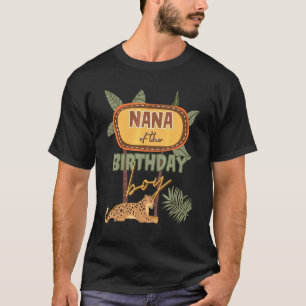 Camiseta Nana De Birthday Boy Safari Tema Fam De Coincidenc