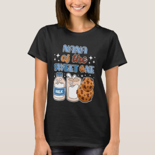 Camiseta Nana de galletas dulces y leche primer cumpleaños