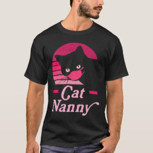 Camiseta Nana de gato vintage estilo de gato estilo años 80
