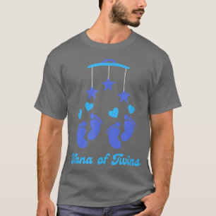 Camiseta Nana de gemelos pies azules de las abuelas es un h