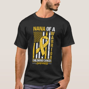 Camiseta Nana De La Bandera De Concienciación Sobre El Cánc