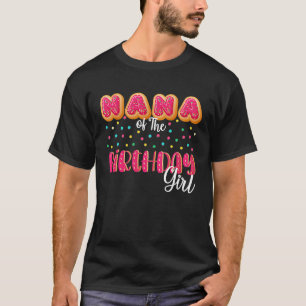 Camiseta Nana De La Chica De Cumpleaños Donut Abuela Mateo 