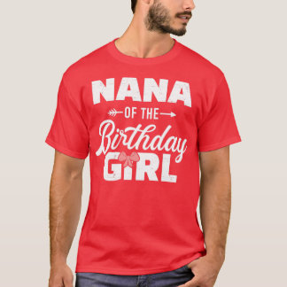 Camiseta Nana de la chica de la hija de cumpleaños que conc