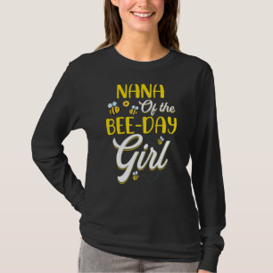 Camiseta Nana De La Familia Chica Del Día De La Abeja Cumpl