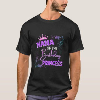 Camiseta Nana de la Familia de la Princesa de Cumpleaños Pa