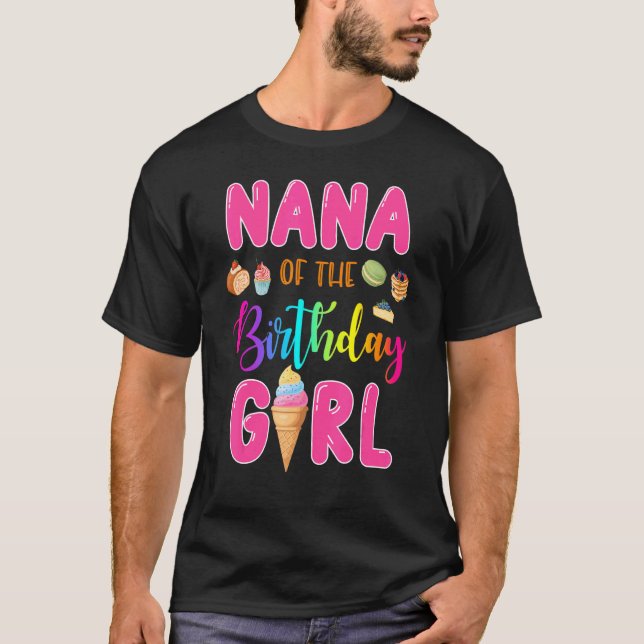 Camiseta Nana De La Familia Temática Nana De La Crema De Hi (Anverso)