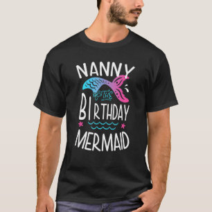 Camiseta Nana De La Mujer Sirena De Cumpleaños Matchi