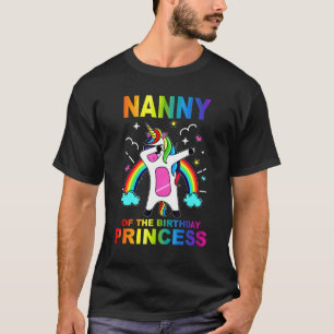 Camiseta Nana De La Princesa De Cumpleaños Chica Dabbing Un