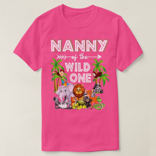 Camiseta Nana De La Selva Salvaje Un Zoológico Nacimiento S (Diseño del anverso)