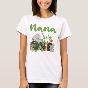 Camiseta Nana de los animales salvajes de un Safari a juego