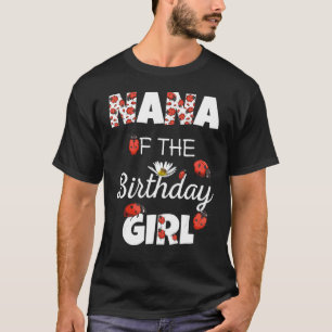 Camiseta Nana De Nacimiento Chica Familia Floral Nacimiento