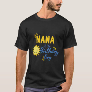 Camiseta Nana De Sunshine Primer Cumpleaños Sunshine Boy Bi