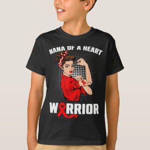 Camiseta Nana de un guerrero del corazón Enfermedad cardíac
